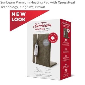 NEW - sunbeam heating pad king size